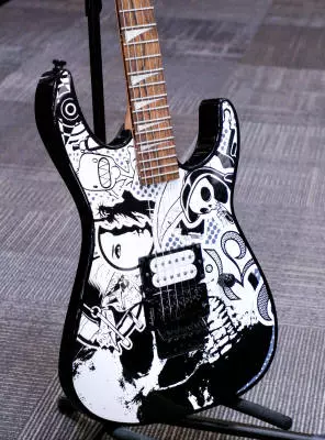 Jackson Guitars - X Series Dinky DK1 H Electric Guitar with Laurel Fingerboard - Skull Kaos